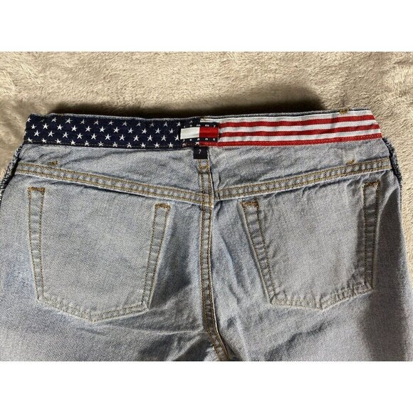 Tommy Hilfiger Women’s American Flag Patchwork Jeans - Size 7 - Picture 6 of 15